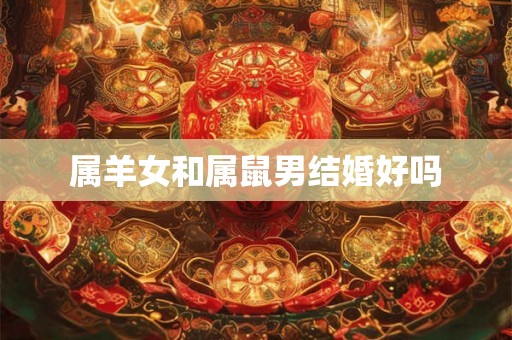 属羊女和属鼠男结婚好吗 属羊女和属鼠男结婚好吗