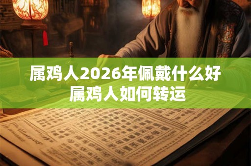 属鸡人2026年佩戴什么好 属鸡人如何转运 属鸡人2026年佩戴什么好 属鸡人如何转运