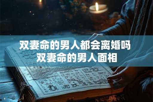 双妻命的男人都会离婚吗 双妻命的男人面相 双妻命的男人都会离婚吗 双妻命的男人面相