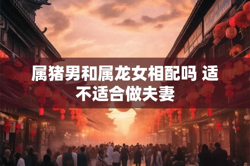 属猪男和属龙女相配吗 适不适合做夫妻 属猪男和属龙女相配吗 适不适合做夫妻