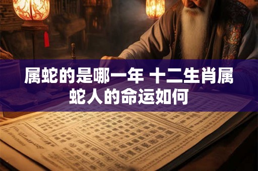 属蛇的是哪一年 十二生肖属蛇人的命运如何 属蛇的是哪一年 十二生肖属蛇人的命运如何