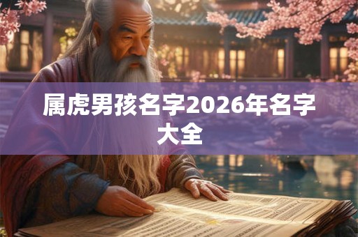 属虎男孩名字2026年名字大全 属虎男孩名字2026年名字大全