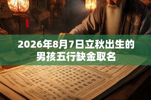 2026年8月7日立秋出生的男孩五行缺金取名 2026年8月7日立秋出生的男孩五行缺金取名