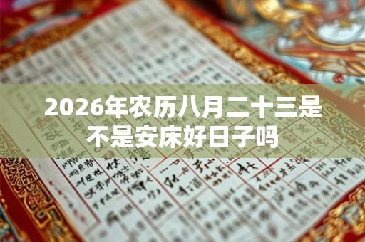 2026年农历八月二十三是不是安床好日子吗