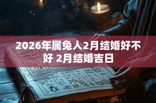 2026年属兔人2月结婚好不好 2月结婚吉日
