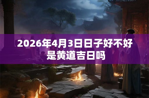 2026年4月3日日子好不好 是黄道吉日吗 2026年4月3日日子好不好 是黄道吉日吗