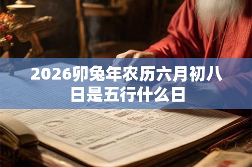 2026卯兔年农历六月初八日是五行什么日 2026卯兔年农历六月初八日是五行什么日