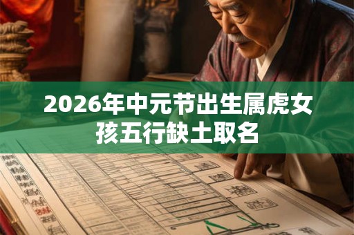2026年中元节出生属虎女孩五行缺土取名