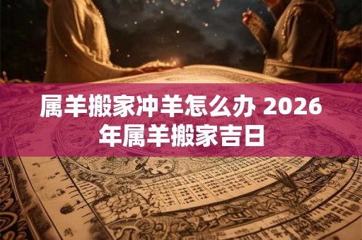 属羊搬家冲羊怎么办 2026年属羊搬家吉日