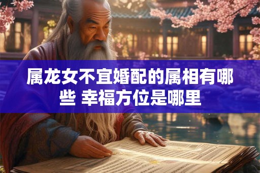 属龙女不宜婚配的属相有哪些 幸福方位是哪里 属龙女不宜婚配的属相有哪些 幸福方位是哪里