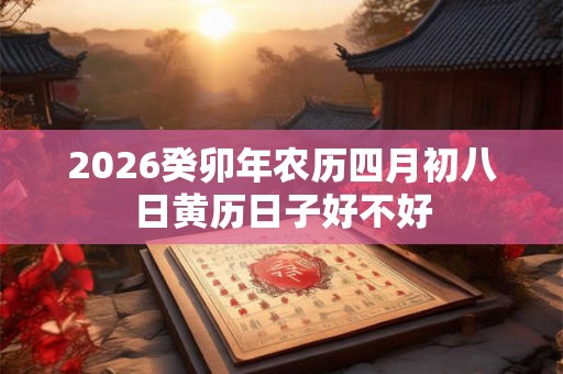 2026癸卯年农历四月初八日黄历日子好不好 2026癸卯年农历四月初八日黄历日子好不好
