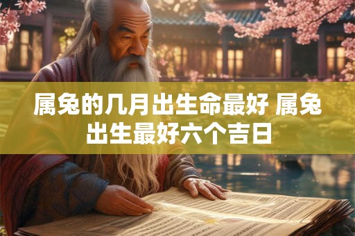 属兔的几月出生命最好 属兔出生最好六个吉日 属兔的几月出生命最好 属兔出生最好六个吉日