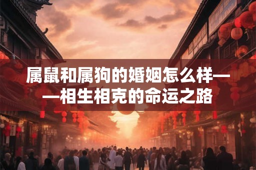 属鼠和属狗的婚姻怎么样——相生相克的命运之路 属鼠和属狗的婚姻怎么样——相生相克的命运之路