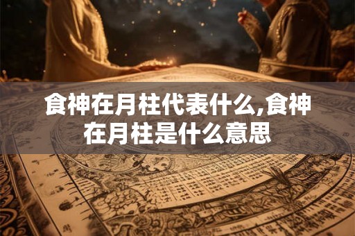 食神在月柱代表什么,食神在月柱是什么意思 食神在月柱代表什么,食神在月柱是什么意思