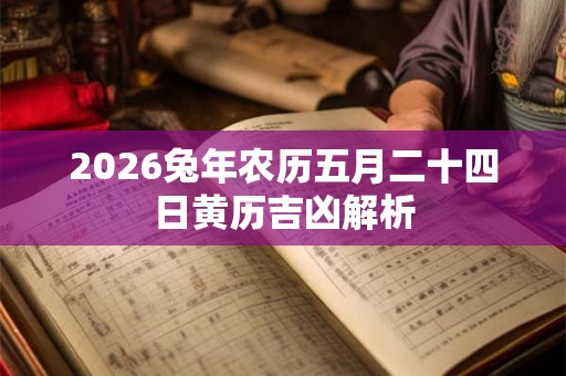 2026兔年农历五月二十四日黄历吉凶解析