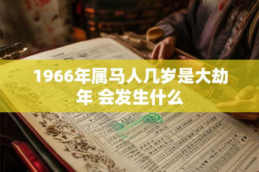 1966年属马人几岁是大劫年 会发生什么