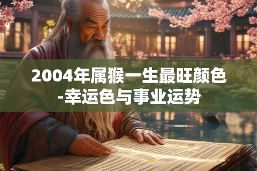 2004年属猴一生最旺颜色-幸运色与事业运势