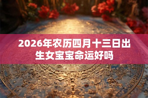 2026年农历四月十三日出生女宝宝命运好吗