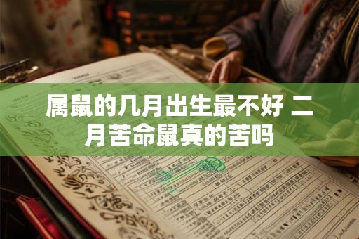 属鼠的几月出生最不好 二月苦命鼠真的苦吗 属鼠的几月出生最不好 二月苦命鼠真的苦吗