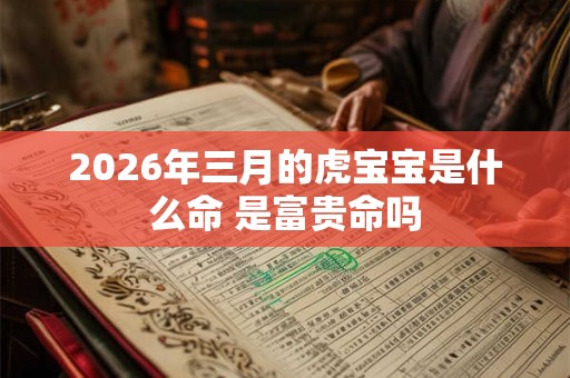 2026年三月的虎宝宝是什么命 是富贵命吗