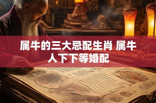 属牛的三大忌配生肖 属牛人下下等婚配 属牛的三大忌配生肖 属牛人下下等婚配