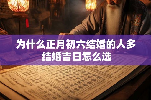 为什么正月初六结婚的人多 结婚吉日怎么选 为什么正月初六结婚的人多 结婚吉日怎么选