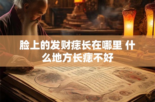 脸上的发财痣长在哪里 什么地方长痣不好 脸上的发财痣长在哪里 什么地方长痣不好