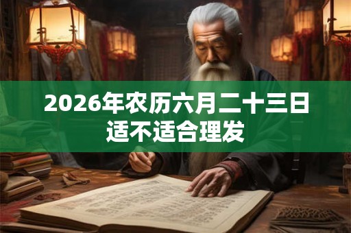 2026年农历六月二十三日适不适合理发
