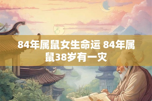 84年属鼠女生命运 84年属鼠38岁有一灾
