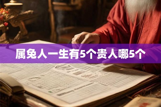 属兔人一生有5个贵人哪5个 属兔人一生有5个贵人哪5个