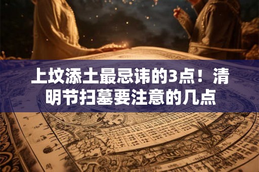 上坟添土最忌讳的3点!清明节扫墓要注意的几点 上坟添土最忌讳的3点!清明节扫墓要注意的几点