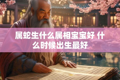 属蛇生什么属相宝宝好 什么时候出生最好 属蛇生什么属相宝宝好 什么时候出生最好