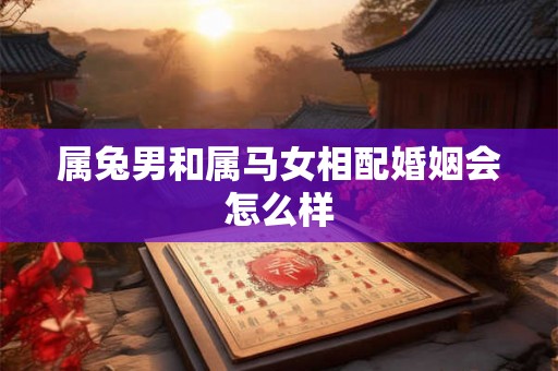 属兔男和属马女相配婚姻会怎么样 属兔男和属马女相配婚姻会怎么样