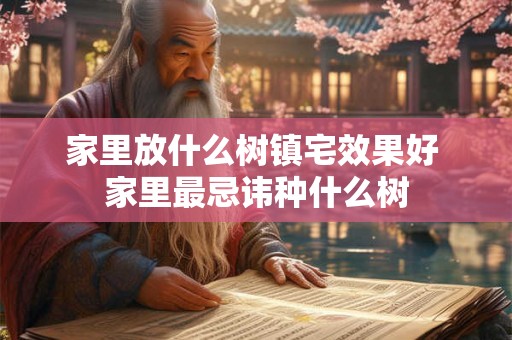 家里放什么树镇宅效果好 家里最忌讳种什么树 家里放什么树镇宅效果好 家里最忌讳种什么树