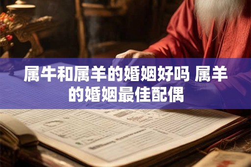 属牛和属羊的婚姻好吗 属羊的婚姻最佳配偶 属牛和属羊的婚姻好吗 属羊的婚姻最佳配偶