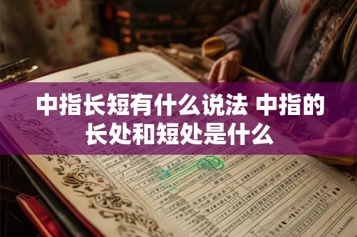 中指长短有什么说法 中指的长处和短处是什么 中指长短有什么说法 中指的长处和短处是什么