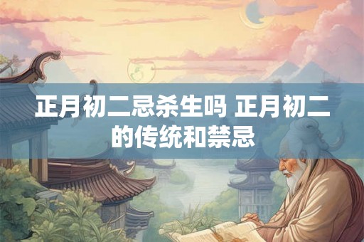 正月初二忌杀生吗 正月初二的传统和禁忌