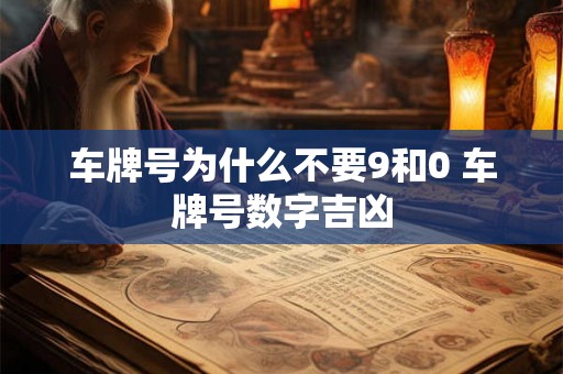车牌号为什么不要9和0 车牌号数字吉凶 车牌号为什么不要9和0 车牌号数字吉凶