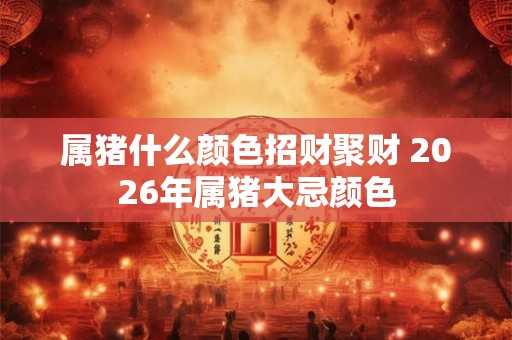 属猪什么颜色招财聚财 2026年属猪大忌颜色 属猪什么颜色招财聚财 2026年属猪大忌颜色