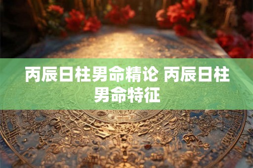 丙辰日柱男命精论 丙辰日柱男命特征 丙辰日柱男命精论 丙辰日柱男命特征