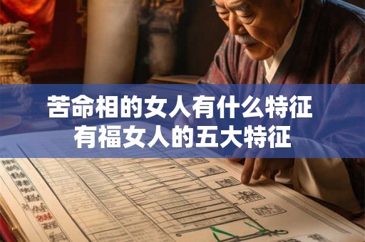 苦命相的女人有什么特征 有福女人的五大特征 苦命相的女人有什么特征 有福女人的五大特征