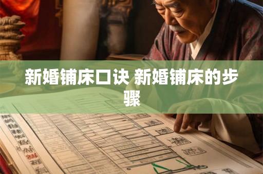 新婚铺床口诀 新婚铺床的步骤 新婚铺床口诀 新婚铺床的步骤