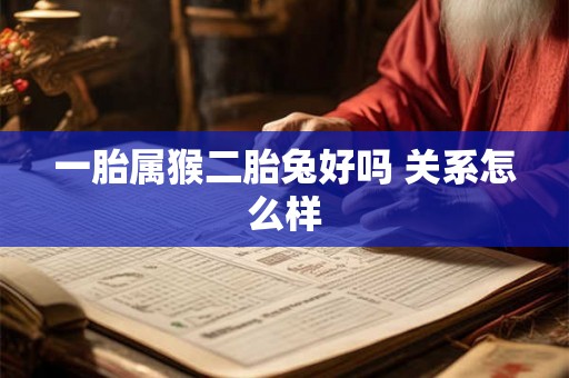 一胎属猴二胎兔好吗 关系怎么样 一胎属猴二胎兔好吗 关系怎么样