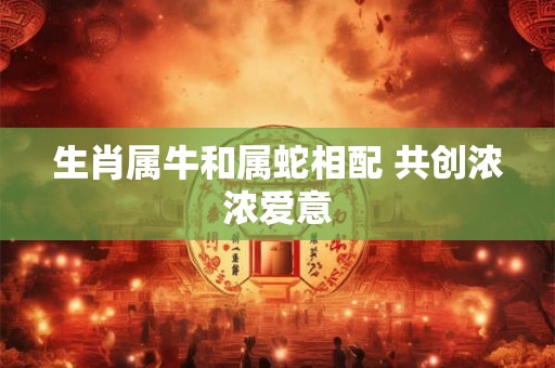 生肖属牛和属蛇相配 共创浓浓爱意
