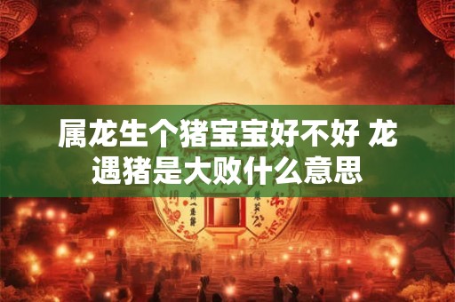 属龙生个猪宝宝好不好 龙遇猪是大败什么意思 属龙生个猪宝宝好不好 龙遇猪是大败什么意思