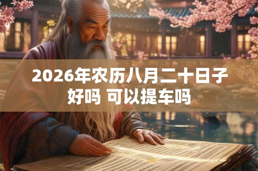 2026年农历八月二十日子好吗 可以提车吗 2026年农历八月二十日子好吗 可以提车吗