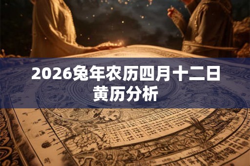 2026兔年农历四月十二日黄历分析