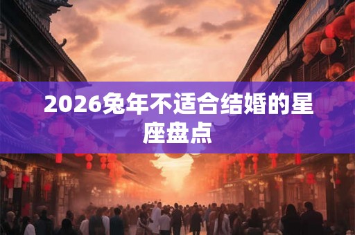 2026兔年不适合结婚的星座盘点 2026兔年不适合结婚的星座盘点