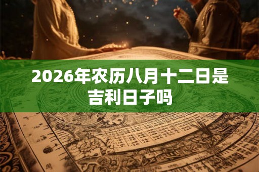 2026年农历八月十二日是吉利日子吗