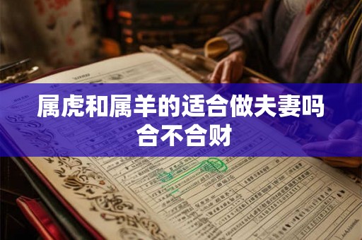 属虎和属羊的适合做夫妻吗 合不合财 属虎和属羊的适合做夫妻吗 合不合财